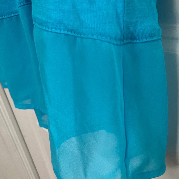Turquoise Jersey Summer Dress - Picture 3 of 5